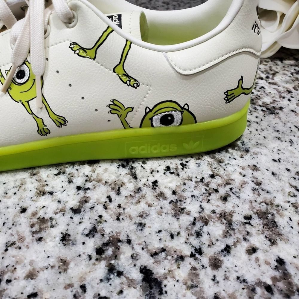 Adidas Stan Smith Mike Wazowski Monster's Inc tennis shoes men's size 12.5 new!! - Picture 7 of 14
